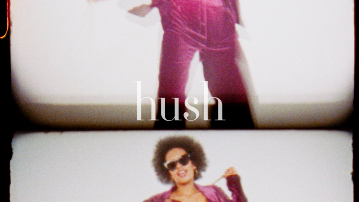 Hush AW Music Campaign Film in studio with models playing drums guitar and singing in rock mood