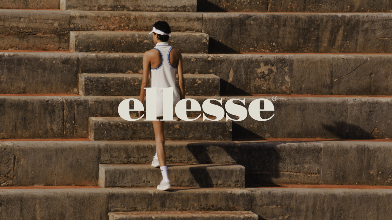 Ellesse SS26 Tennis Film scene in Lisbon with natural light and movement